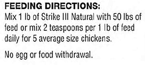 Show full view: Durvet Strike III Natural 14% Protein Poultry Pellets Poultry Feed, 1-lb bag, bundle of 2 slide 4 of 8