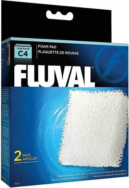 Fluval C4 Foam Pad Filter Media, 4 count slide 1 of 3
