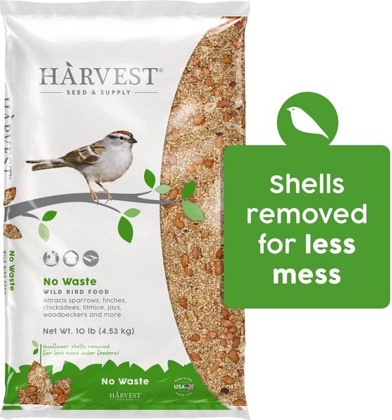 Harvest Seed & Supply No Waste Wild Bird Food, 10-lb bag, bundle of 4 slide 1 of 8