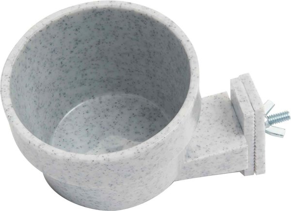 Lixit Quick Lock Crock Small Animal Bowl, 10-oz, bundle of 3, Granite slide 1 of 5