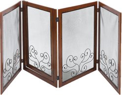 Teamson Pets 4-Panel Wooden Dog Gate