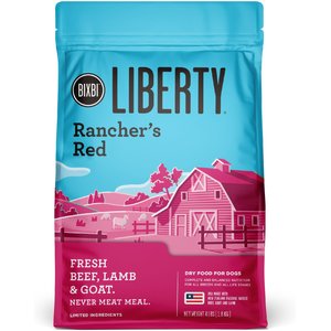 BIXBI Liberty Rancher's Red Fresh Beef, Lamb & Goat Dry Dog Food, 4-lb bag