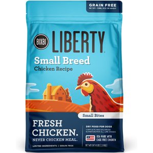 BIXBI Liberty Chicken Recipe Small Breed Grain-Free Dry Dog Food, 4-lb bag