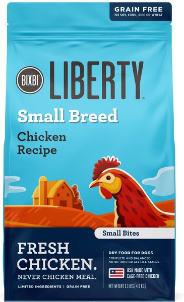 BIXBI Liberty Chicken Recipe Small Breed Grain-Free Dry Dog Food, 11lb bag slide 1 of 3