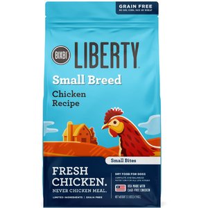 BIXBI Liberty Chicken Recipe Small Breed Grain-Free Dry Dog Food, 11lb bag