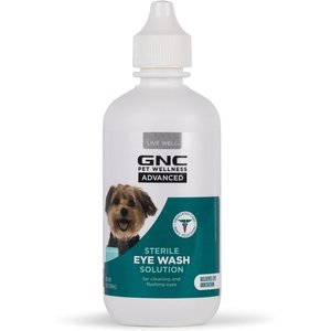 GNC Pet Wellness Advanced Sterile Dog & Cat Eye Wash, 4-oz bottle