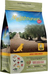 Mediterranean Diet Deboned Chicken, Olive Oil, Fruit & Vegetable Recipe Adult Mini Breed Dry Dog Food, 12-lb bag slide 1 of 9