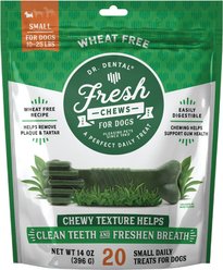 Dr. Dental Fresh Chews Small Dental Dog Treats, 20 count
