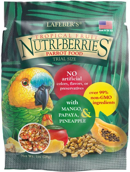 Lafeber Tropical Fruit Nutri-Berries Parrot Food, 1-oz bag slide 1 of 2
