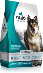 Nulo Freestyle Limited+ Salmon Recipe Grain-Free Puppy & Adult Dry Dog Food, 5.5-lb bag