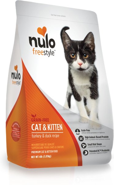 Nulo Freestyle Turkey & Duck Recipe Grain-Free Dry Cat & Kitten Food, 4-lb bag slide 1 of 10