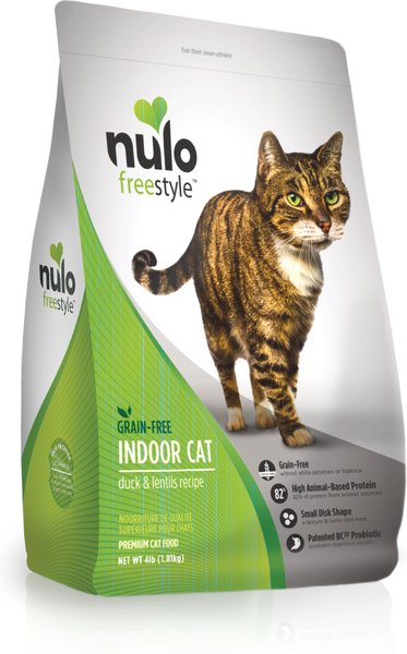 Nulo Freestyle Duck & Lentils Recipe Grain-Free Indoor Dry Cat Food, 4-lb bag slide 1 of 10