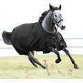 Horze Equestrian Nevada Medium Weight Turnout Horse Blanket, Black, 60-in