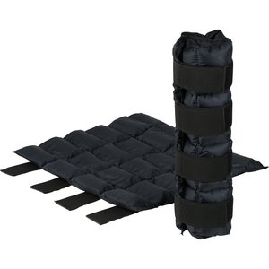 Horze Equestrian Cooling Horse Ice Wrap, Jet Black, 2 count