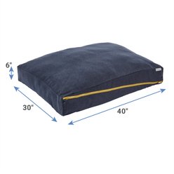 Frisco Heathered Woven Zipper Orthopedic Pillow Dog Bed, Gray, X-Large slide 2 of 5