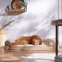 Frisco Faux Felt Orthopedic Sofa Dog Bed with Removable Cover, Tan, XX-Large