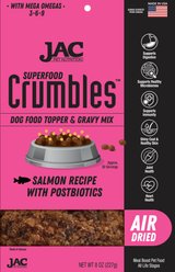 JAC Pet Nutrition Wild Alaskan Salmon Dehydrated Superfood Dog & Cat Meal Topper, 14-oz bag