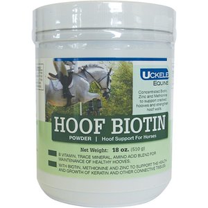 Uckele Hoof Biotin Powder Horse Supplement, 18-oz jar