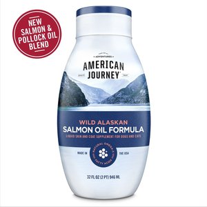American Journey Wild Alaskan Salmon Oil Formula Liquid Supplement for Cats & Dogs, 32 oz