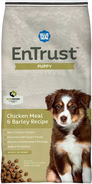 Blue Seal EnTrust Puppy Chicken Meal & Barley Recipe Dry Dog Food, 6-lb bag slide 1 of 6
