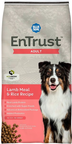 Blue Seal EnTrust Adult Lamb Meal & Rice Recipe Dry Dog Food, 6-lb bag slide 1 of 4