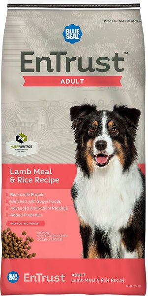 Blue Seal EnTrust Adult Lamb Meal & Rice Recipe Dry Dog Food, 20-lb bag slide 1 of 4
