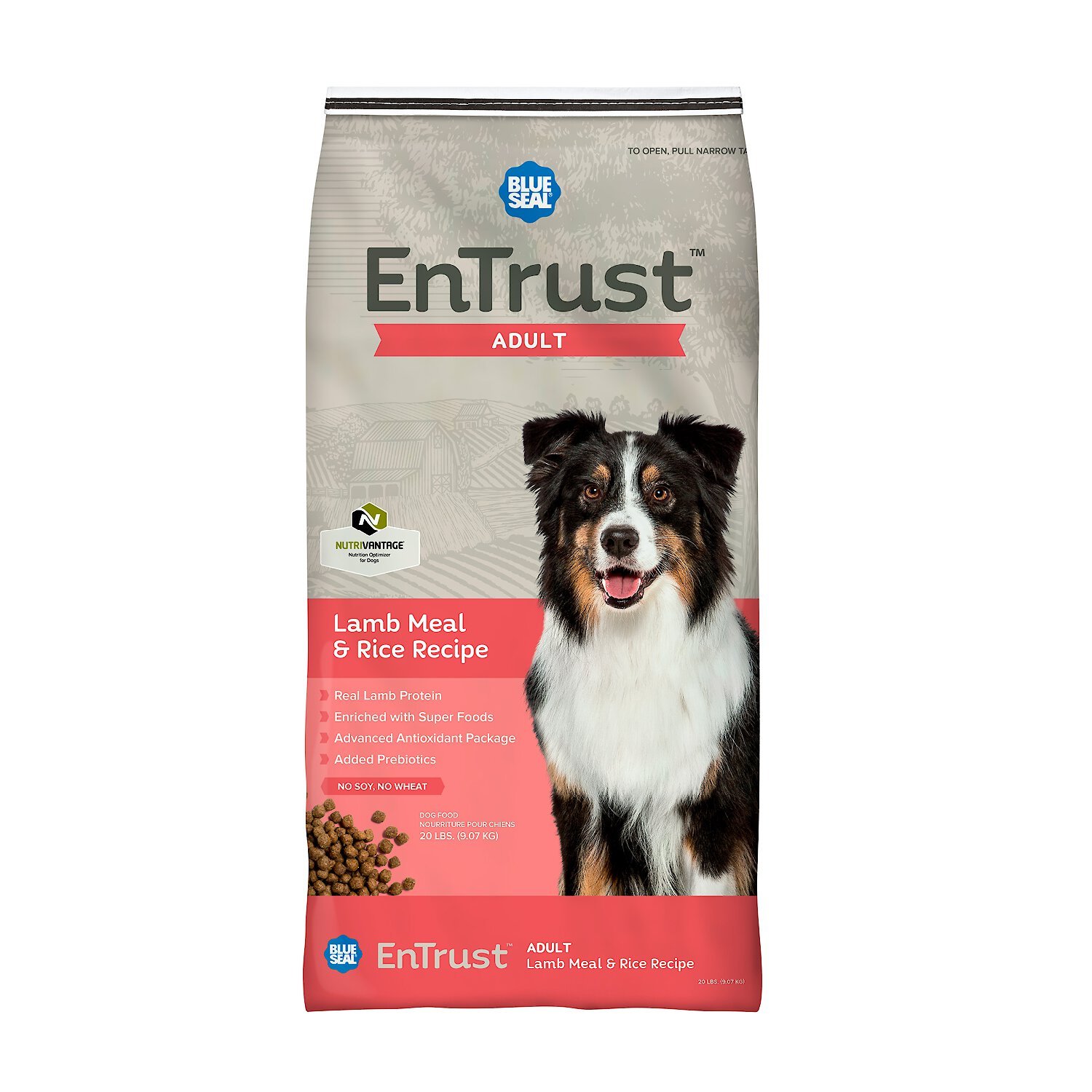 BLUE SEAL EnTrust Adult Lamb Meal Rice Recipe Dry Dog Food