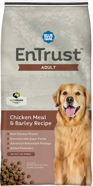 Blue Seal EnTrust Adult Chicken Meal & Barley Recipe Dry Dog Food, 6-lb bag slide 1 of 4