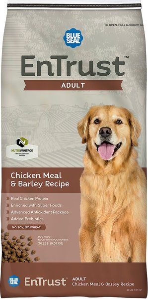 Blue Seal EnTrust Adult Chicken Meal & Barley Recipe Dry Dog Food, 20-lb bag slide 1 of 4