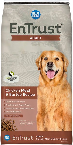 BLUE SEAL EnTrust Adult Chicken Meal Barley Recipe Dry Dog Food