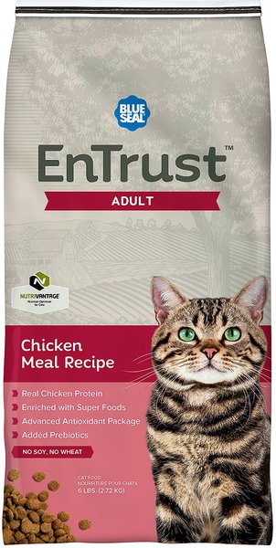 Blue Seal EnTrust Adult Cat Chicken Meal Recipe Dry Cat Food, 6-lb bag slide 1 of 6