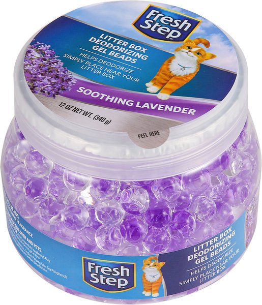 Fresh Step Soothing Lavender Litter Box Deodorizing Gel Beads, 12-oz jar slide 1 of 7