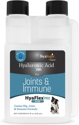 HyaFlex Hyalogic Pro Pure Hyaluronic Acid Zinc Joint & Immune Support Dog Supplement, 8-oz bottle