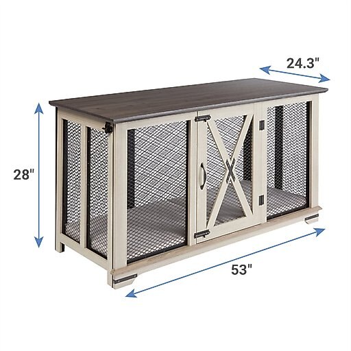 Frisco "Denver" Dog Crate Credenza & Mat Kit