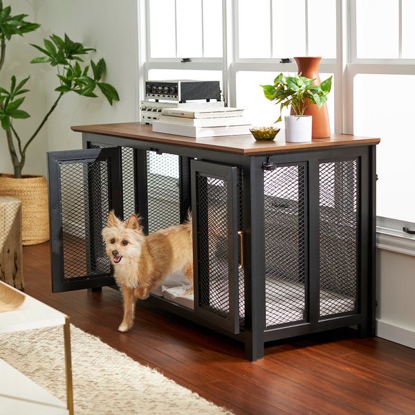 FRISCO Venice Dog Crate Credenza & Mat Kit, 53 x 24.3 x 27.2 inches 