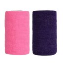 Andover Healthcare CoFlex Vet Horse, Dog & Cat Bandage, Neon Pink, 4-in & Andover Healthcare CoFlex Vet Horse, Dog & Cat Bandage, Purple, 4-in