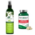 Ark Naturals Don't Shed On Me! Dog & Cat Spray & Vet's Best Healthy Coat Shed & Itch Relief Dog Supplement