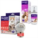 Feliway MultiCat 30 Day Starter Kit Plug-In Diffuser & Refill, 48-mL & Feliway Travel Spray On The Go Management Behavior Modifier Spray, 60-mL bottle