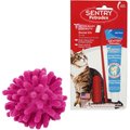 Frisco Moppy Ball Cat Toy, Pink & Sentry Petrodex Veterinary Strength Malt Toothpaste Dental Care Kit for Cats