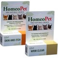 HomeoPet Feline Skin & Itch Cat Supplement, 450 drops & HomeoPet Feline WRM Clear Cat Supplement, 450 drops