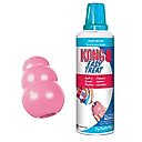 KONG Puppy Dog Toy, Color Varies & KONG Stuff'N Easy Treat Puppy Recipe