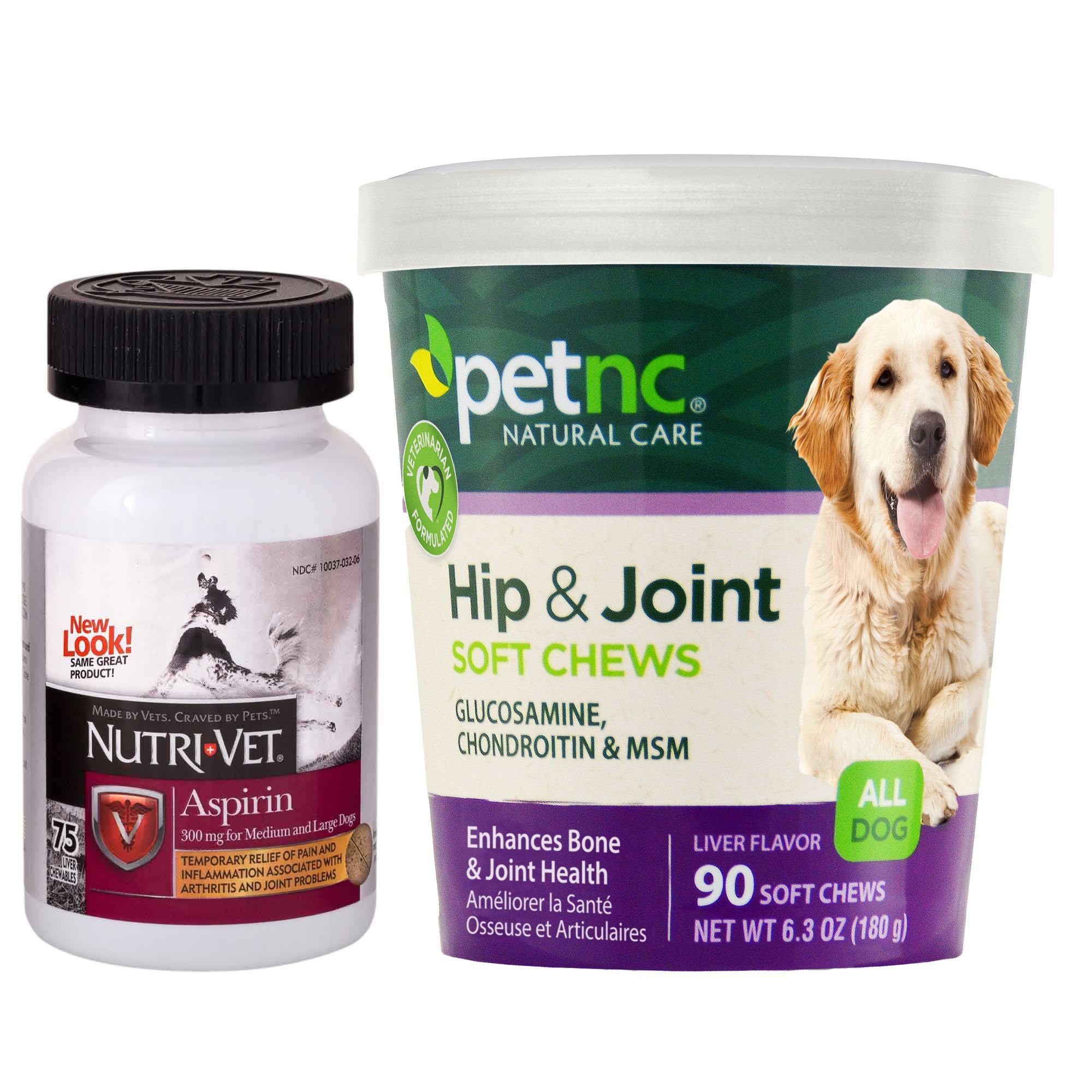 NutriVet Aspirin Medication for Pain for Medium & Large Breed Dogs