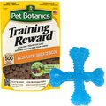 Nylabone Puppy Teething X Bone Beef Flavored Puppy Chew Toy & Pet Botanics Training Rewards Bacon Flavor Dog Treats