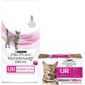 Purina Pro Plan Veterinary Diets UR St/Ox Urinary Formula Dry Food + UR St/Ox Savory Selects Feline Variety Pack Canned Cat Food