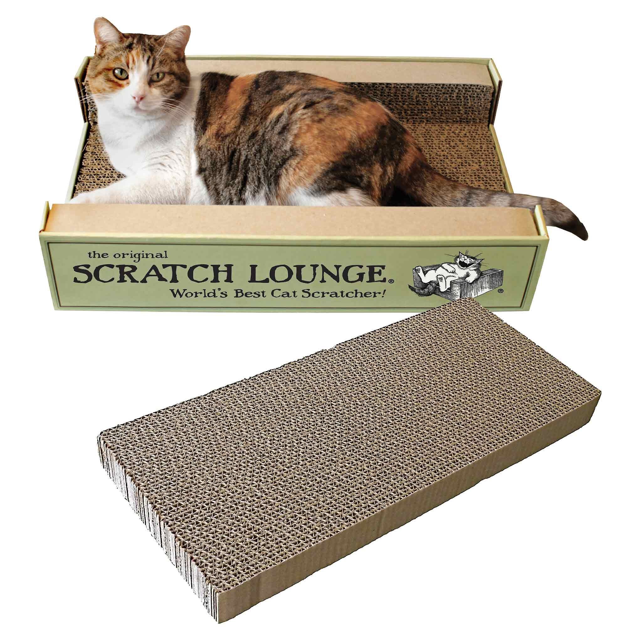 SCRATCH LOUNGE The Original Scratch Lounge Cat Toy with Catnip 