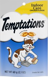 Vetoquinol Laxatone Lubricant for Hairballs Tuna Flavored Cat Oral Gel, 4.25-oz tube & Temptations Indoor Care Chicken Flavor Cat Treats, 2.1-oz bag slide 2 of 8
