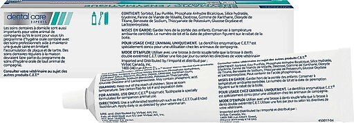 Virbac C.E.T. Enzymatic Dog & Cat Poultry Flavor Toothpaste, 70 gram & Virbac C.E.T. Pet Toothbrush, Color Varies