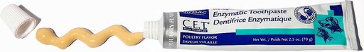 Virbac C.E.T. Enzymatic Dog & Cat Poultry Flavor Toothpaste, 70 gram & Virbac C.E.T. Pet Toothbrush, Color Varies