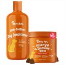 Zesty Paws Oatmeal Anti-Itch Conditioner with Aloe Vera & Organic Shea Butter for Dogs, 16-oz bottle & Zesty Paws Aller-Immune Bites Lamb Flavor Immune System Soft Chews Dog Supplement