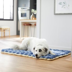 Frisco Comfortable Fleece Tri-fold Arrow Print Dog Crate Mat, 54-in